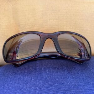 Maui Jim Stingray Polarized Wrap Sunglasses, Tortoise frame, HCL® Bronze Lens